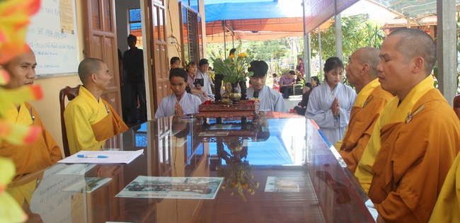 The ceremony of taking refuge at Dang Phap Pagoda- Binh Phuoc Province