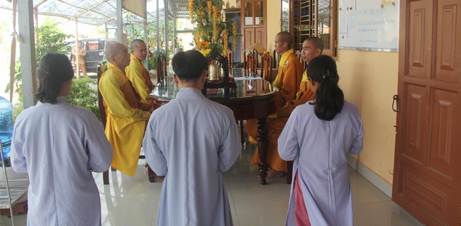 The ceremony of taking refuge at Dang Phap Pagoda- Binh Phuoc Province