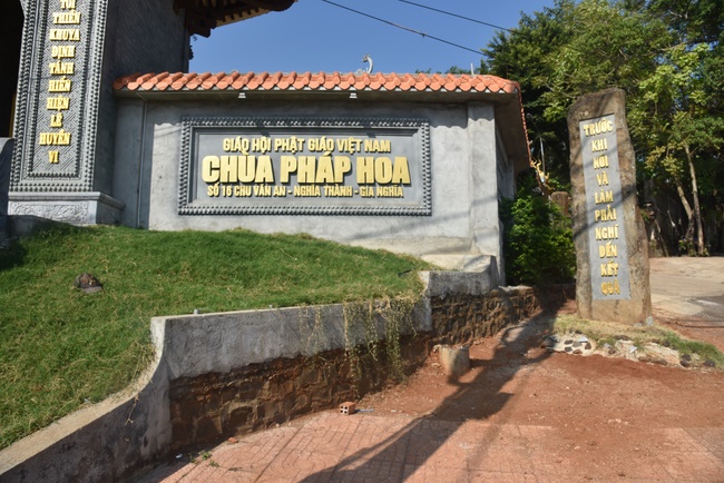 Offering nine branches of Hoang Phap Pagoda
