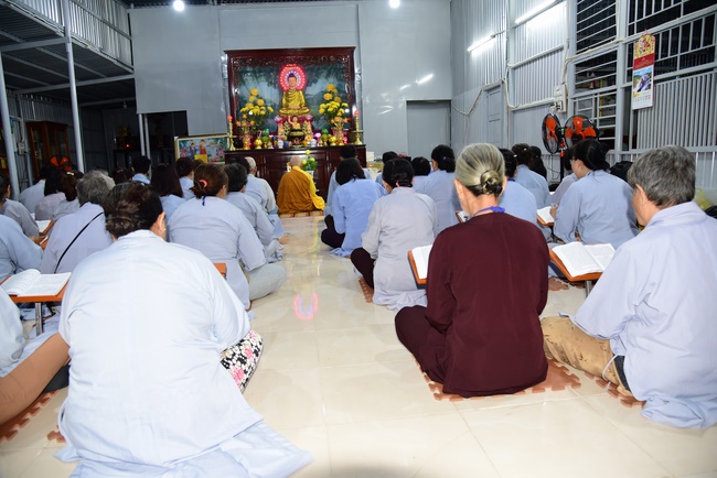 Offering nine branches of Hoang Phap Pagoda