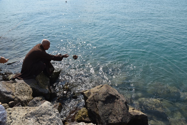 Offering nine branches of Hoang Phap Pagoda