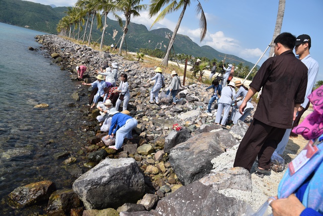Offering nine branches of Hoang Phap Pagoda