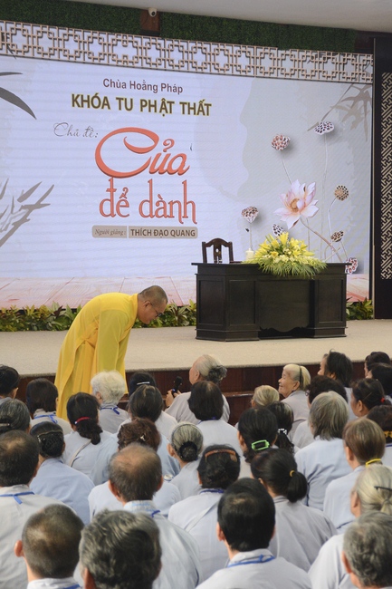 Dharma Talk “Saving for Later” --- The 91st  Seven-Day Retreat