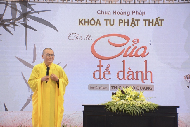 Dharma Talk “Saving for Later” --- The 91st  Seven-Day Retreat