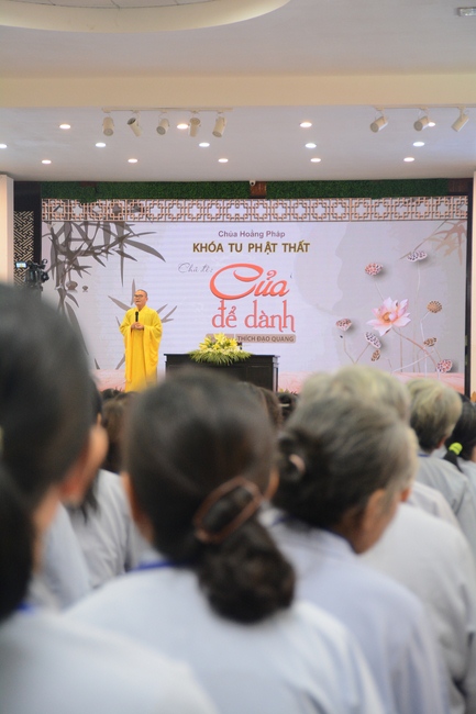 Dharma Talk “Saving for Later” --- The 91st  Seven-Day Retreat