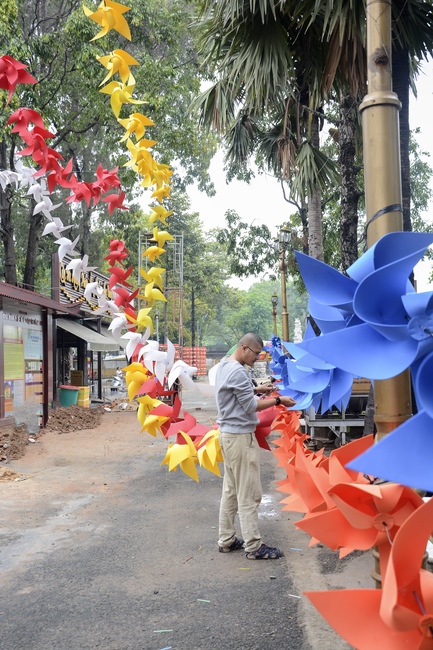 Công tác chuẩn bị trang trí Phật đản Vesak 2019 (phần 1)