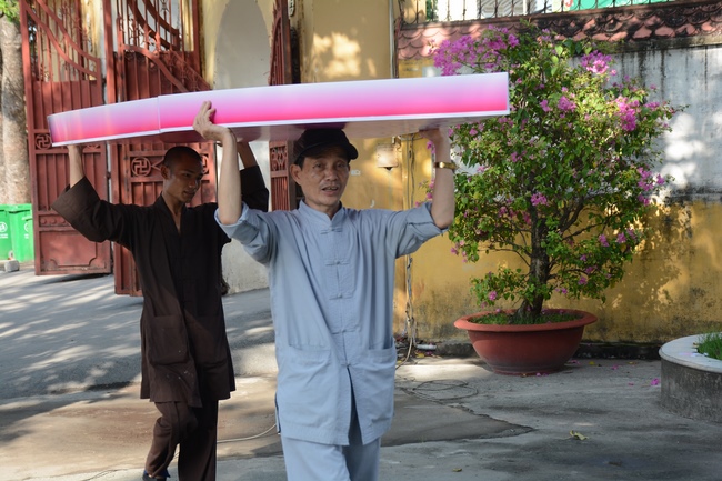 Công tác chuẩn bị trang trí Phật đản Vesak 2019 (phần 1)