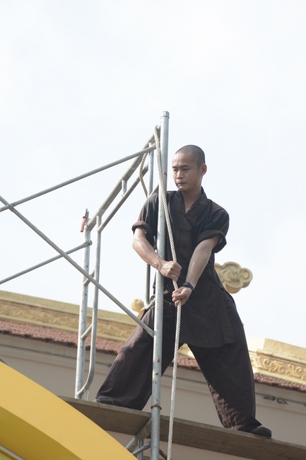 Công tác chuẩn bị trang trí Phật đản Vesak 2019 (phần 2)