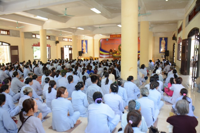 Vesak ceremony at Tay Khanh pagoda, Thai Binh province