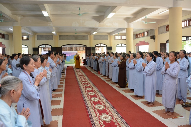 Vesak ceremony at Tay Khanh pagoda, Thai Binh province