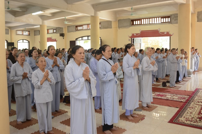 Vesak ceremony at Tay Khanh pagoda, Thai Binh province