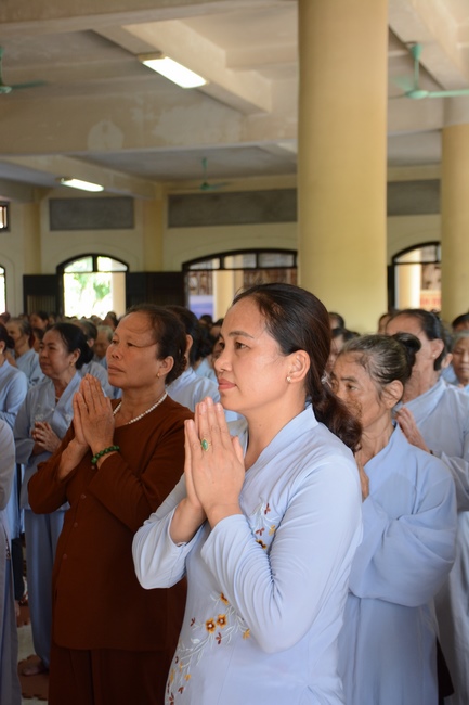 Vesak ceremony at Tay Khanh pagoda, Thai Binh province