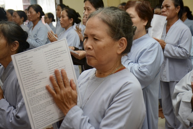 Vesak ceremony at Tay Khanh pagoda, Thai Binh province