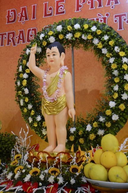Vesak ceremony at Tay Khanh pagoda, Thai Binh province