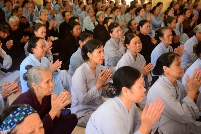 Vesak ceremony at Tay Khanh pagoda, Thai Binh province