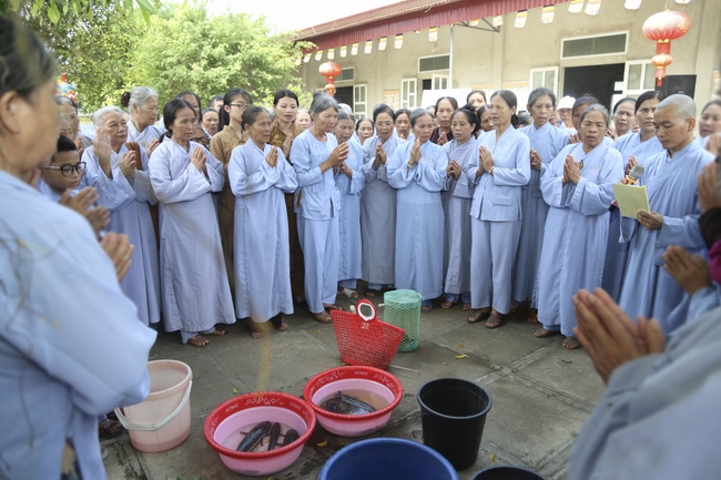 One-day Reciting the Buddha's name at Dong Cao Pagoda.
