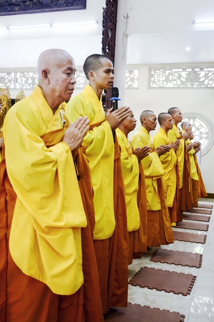 Quý Thầy chùa Hoằng Pháp an cư tập trung