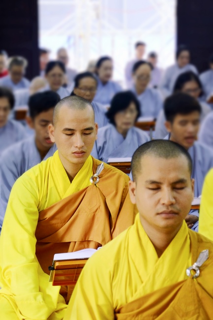 Quý Thầy chùa Hoằng Pháp an cư tập trung