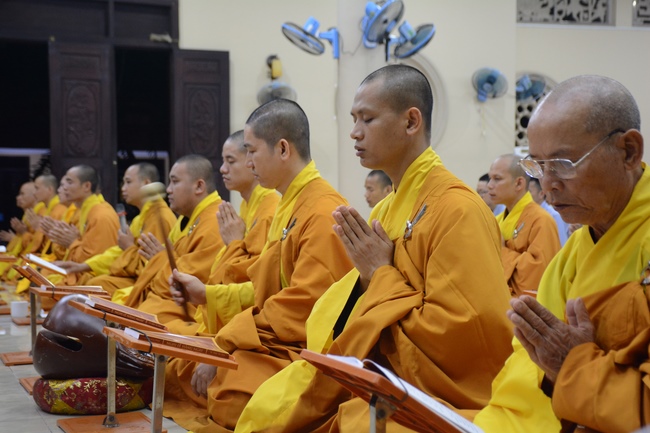 Quý Thầy chùa Hoằng Pháp an cư tập trung