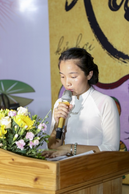 The Ceremony Showing Gratitude in the retreat Sowing seeds lotus at Dong Cao Pagoda.