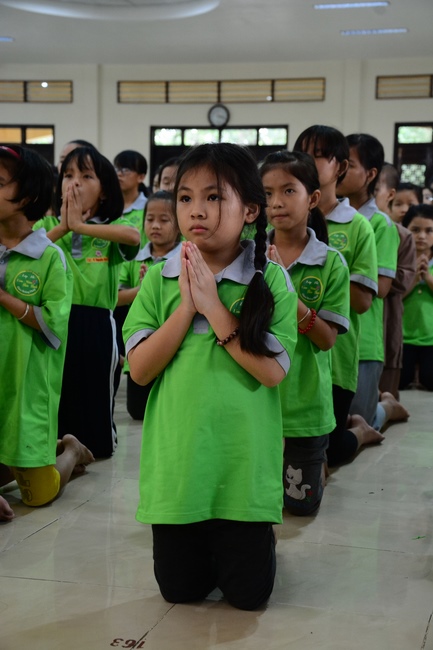 The 2nd Children Summer Course Taking Refuge to the Triple Gems