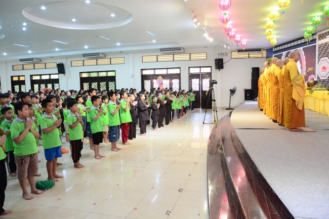 The 2nd Children Summer Course Taking Refuge to the Triple Gems