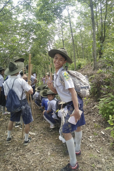 The Opening Ceremony of six-Harmony Camp of the Eighth time of Buddhist families in Binh Phuoc Province.