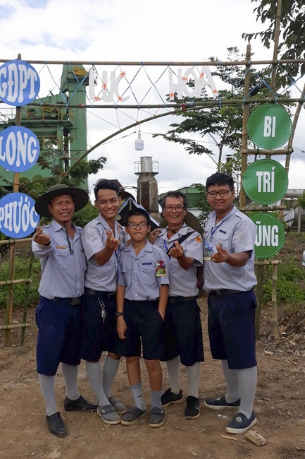 The Opening Ceremony of six-Harmony Camp of the Eighth time of Buddhist families in Binh Phuoc Province.