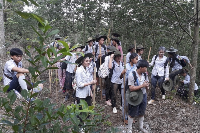 The Opening Ceremony of six-Harmony Camp of the Eighth time of Buddhist families in Binh Phuoc Province.