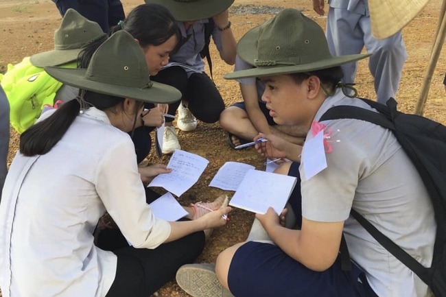 The Opening Ceremony of six-Harmony Camp of the Eighth time of Buddhist families in Binh Phuoc Province.