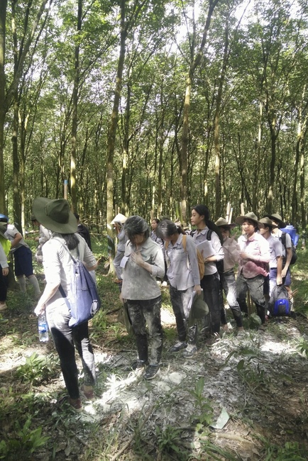 The Opening Ceremony of six-Harmony Camp of the Eighth time of Buddhist families in Binh Phuoc Province.