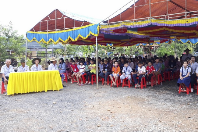The Opening Ceremony of six-Harmony Camp of the Eighth time of Buddhist families in Binh Phuoc Province.