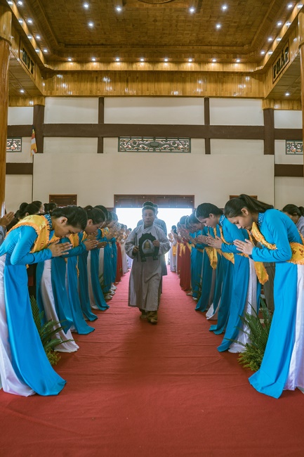 The Ullambana's  Great Ceremony of Pious Gratitude at Giai Lam Pagoda in Ha Tinh Province