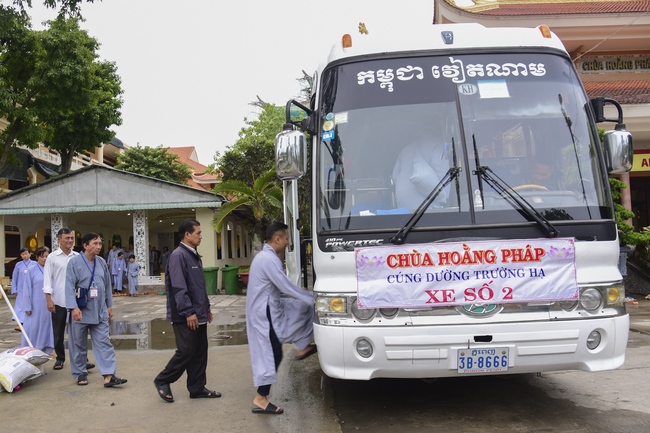 Offering to the summer retreat schools in Dong Nai and Cu Chi