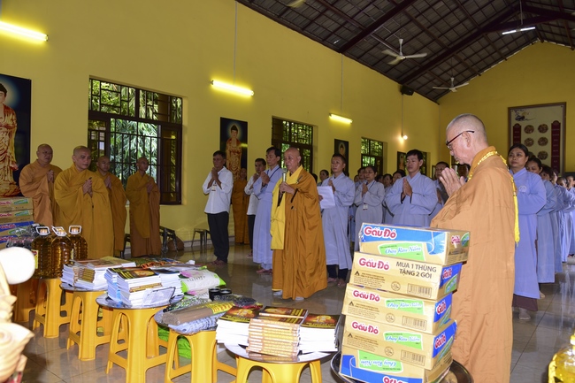Offering to the summer retreat schools in Dong Nai and Cu Chi