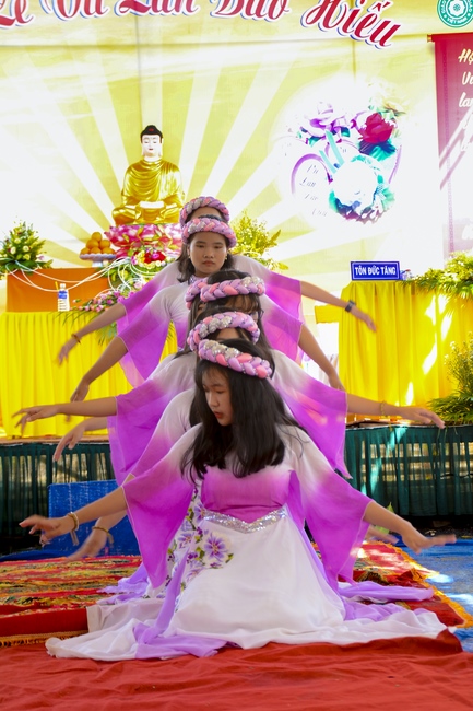 The Ullambana Ceremony of Pious Gratitude at Dang Phap Pagoda in Binh Phuoc Province