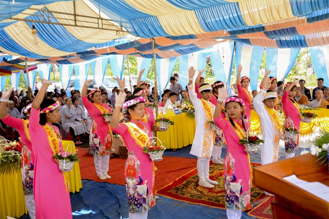 The Ullambana Ceremony of Pious Gratitude at Dang Phap Pagoda in Binh Phuoc Province