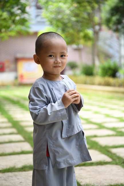 The Buddhist Rite chanting Ksihitigarbha and the lighting night of candles and lanterns  at Hoa Phuc Pagoda – Hanoi