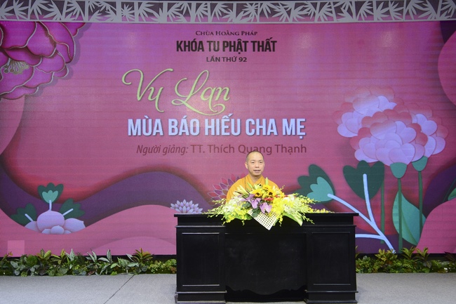 Dharma Talk “Ullmabana – the Filial Piety Season” – 92nd Seven-Day Retreat