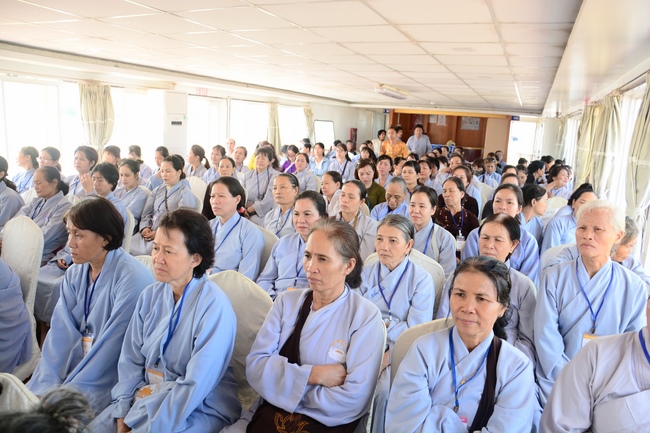 Releasing creatures on Van Phat yacht in Can Tho