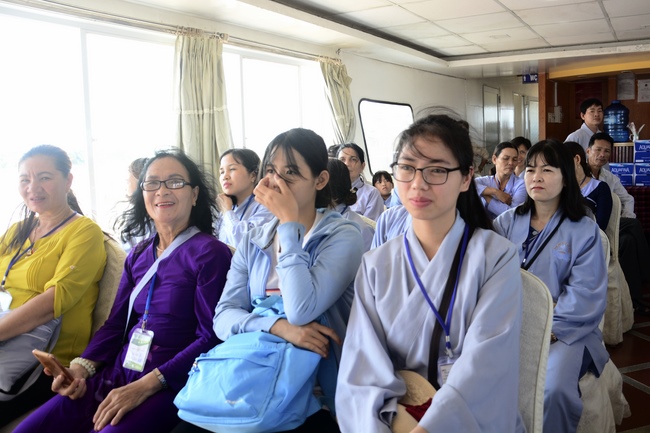 Releasing creatures on Van Phat yacht in Can Tho