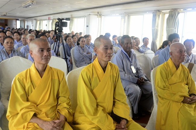 Releasing creatures on Van Phat yacht in Can Tho