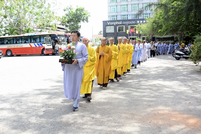 Releasing creatures on Van Phat yacht in Can Tho