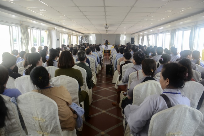 Releasing creatures on Van Phat yacht in Can Tho