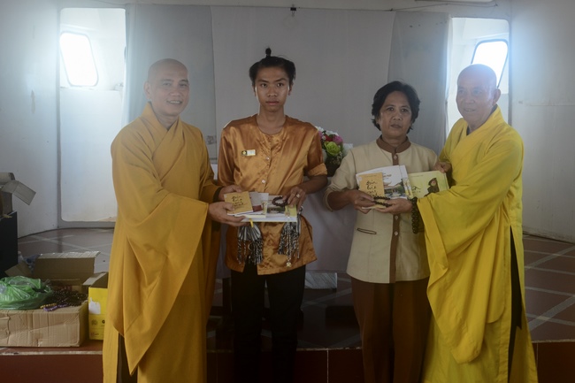 Releasing creatures on Van Phat yacht in Can Tho