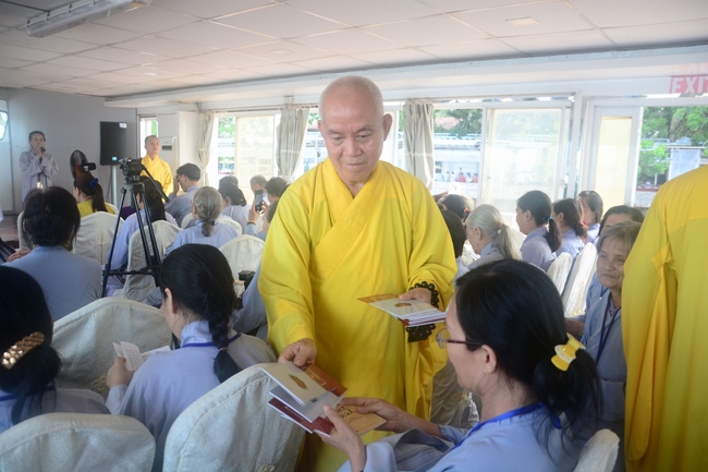 Releasing creatures on Van Phat yacht in Can Tho