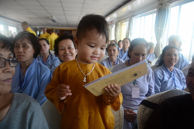 Releasing creatures on Van Phat yacht in Can Tho