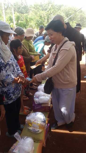 The charity trip in Binh Phuoc - Bao Loc