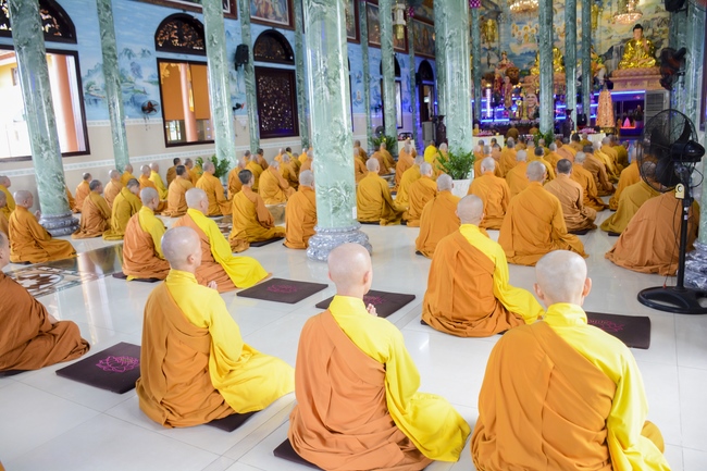 BTS GHPGVN huyện Hóc Môn tổ chức lễ Tự tứ tại chùa Pháp Bửu