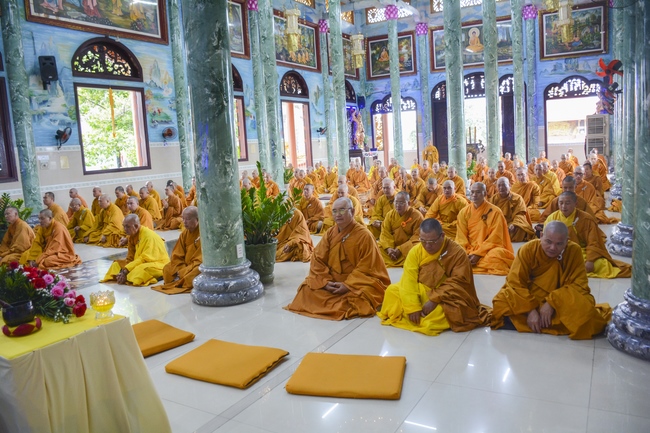 BTS GHPGVN huyện Hóc Môn tổ chức lễ Tự tứ tại chùa Pháp Bửu